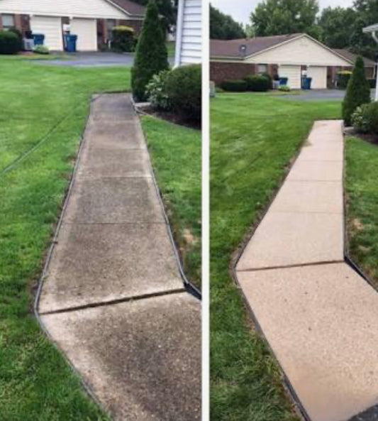 Concrete Pressure Washing (Driveways & Sidewalks)